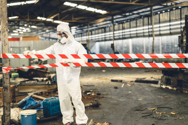 Professional Odor Removal technician working in Farmdale, OH